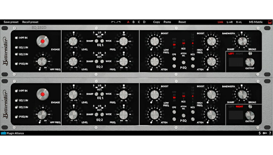 Plugin Alliance Bettermaker EQ232D