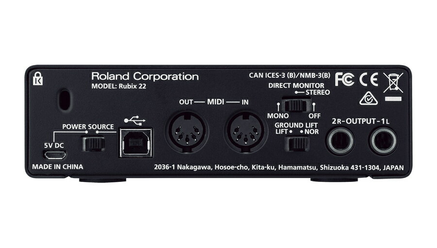 【クーポン配布中!】ROLAND(ローランド)RUBIX22【DTM】【オーディオインターフェイス】