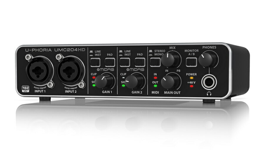 BEHRINGER(׃K[) UMC204HD U-PHORIAyUSBI[fBIC^[tFCXz