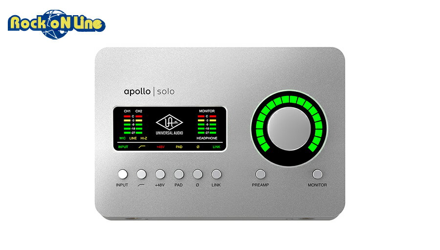 Universal Audio Apollo Solo USB Heritage Edition【在庫限り旧価格！】【DTM】【オーディオインターフェイス】【ユニバーサルオーディオ】