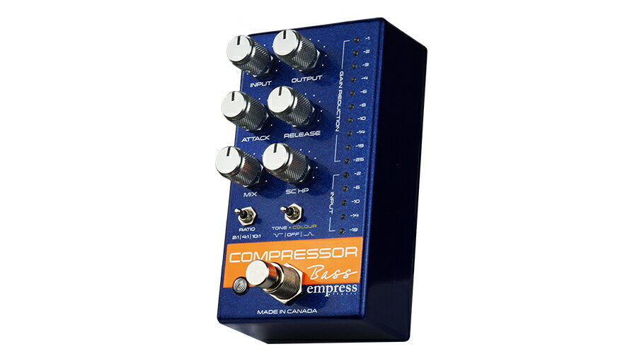 Empress Effects Bass Compressor(Blue)【コンプレッサー】【ベース】【エフェクター】