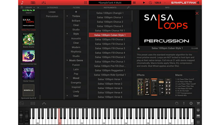 IK Multimedia Salsa Percussion Loops DL版