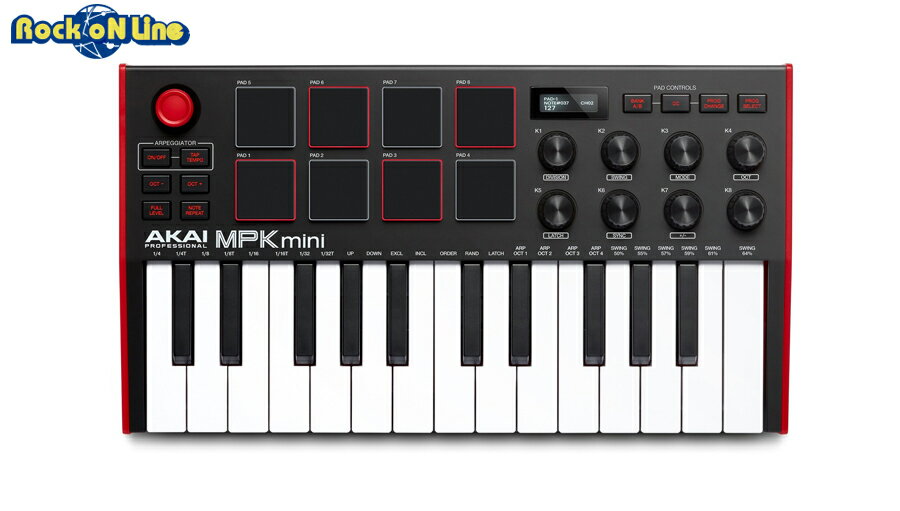 DAW・DTM・レコーダー, MIDIキーボード AKAI MPK mini MK3MIDI