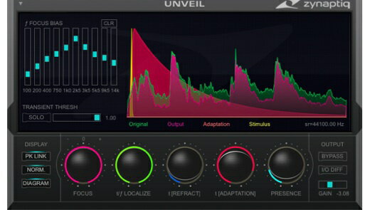 Zynaptiq(ザイナプティック) UNVEIL【DTM】【エフェクトプラグイン】