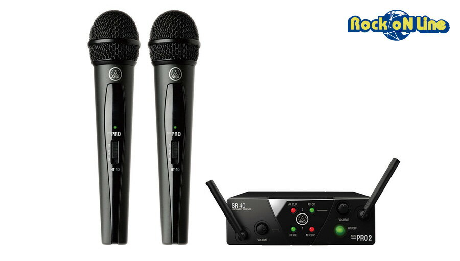 AKG WMS40 PRO MINI2 VOCAL SET DUAL【マイク】【ワイヤレス/ワイアレス】