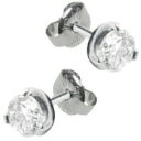 ピアス サージカルステンレス 316L キュービックジルコニア 4mm 金属アレルギー 対応 シンプル かわいい おしゃれ 可愛い アンテナ レディース 両耳 ...