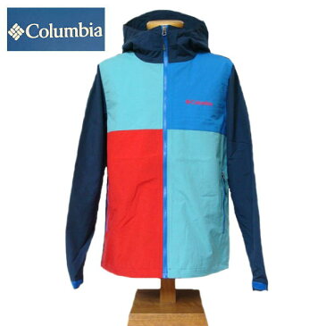 【SALE・セール】 Columbia コロンビア ナイロン ジャケット Vizzavona Pass Jacket マウンテンパーカー メンズ レインウエア 薄手 撥水加工 PM3427 -Navy Multi