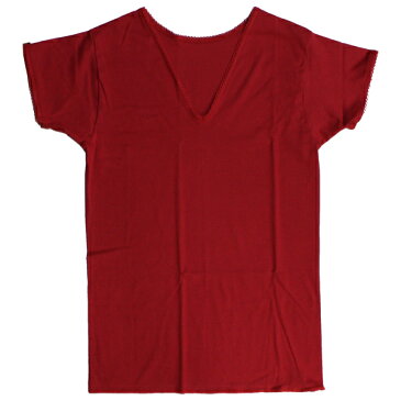 GUNZE(グンゼ)快適工房 女性用 V型三分袖スリーマー KH5050 カラー：サンレッド　日本製/赤い下着/赤い肌着/健康祈願/Vネック三分袖Tシャツ/アンダーウエア/申年肌着/レディース/三分そでTシャツ/還暦祝い