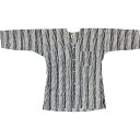 お祭用品/肉襦袢 鯉口シャツ 229縞模様 白/黒 お祭り衣装 お祭り用品 こいくちシャツ 日本製 総柄 和柄 おとな用【送料無料ライン/39ショップ】