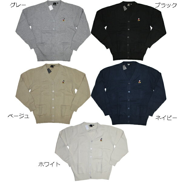 Disneyミッキーマウス Vネックコットンニットカーディガン【送料無料ライン/39ショップ】のサムネイル