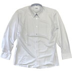 ラクシャツ RAKUSHIRT メンズ長袖スクールワイシャツ ホワイト　ニットワイシャツ カッターシャツ 長袖ワイシャツ Yシャツ 男性用 学校衣料 学生衣料 学生服 明石スクールユニフォームカンパニー 明石被服興業【送料無料ライン/39ショップ】