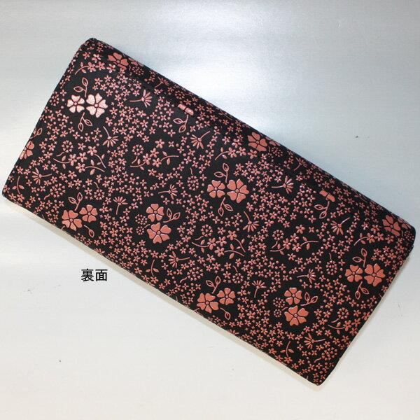 印伝長財布 印傳屋上原勇七 INDEN-YA No.2314束入れ 166アメリカンブルー [黒地ピンク漆]　　甲州印伝 甲州印傳 インデンヤ 鹿革に漆付け 和柄 和装 日本製 鹿皮 ディアースキン レザー サイフ さいふ ブラック 【送料無料】【送料無料ライン/39ショップ】