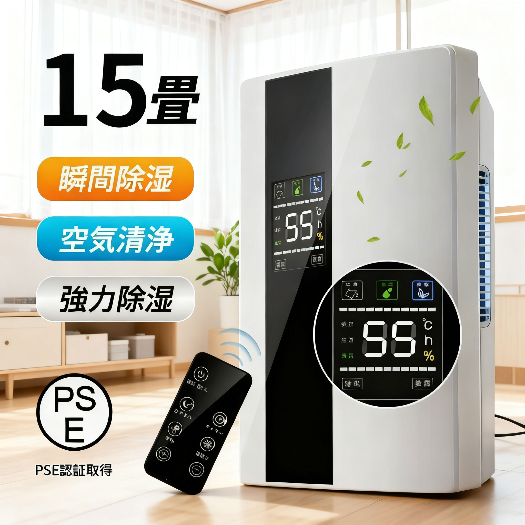 除湿機 空気清浄機 除湿器 コンパクト 小型 LEDスクリーン 20畳 結露 梅雨 部屋干し カビ対策 省エネ 軽量 パワフル除湿 半導体式 カビ対策 自動停止 湿気 カビ防止 洗濯物 大容量 室内干し 静音 省エネ 結露対策 日本語取扱説明書 2025