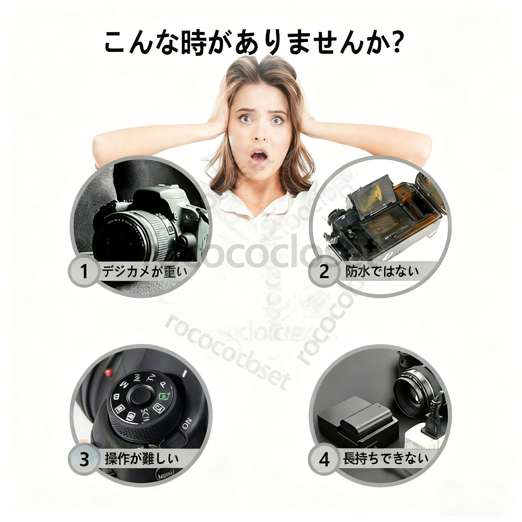 【2025★新発売】アクションカメラ 4K 5K 高画質 30M 防水 270 度回転 レンズバイク...