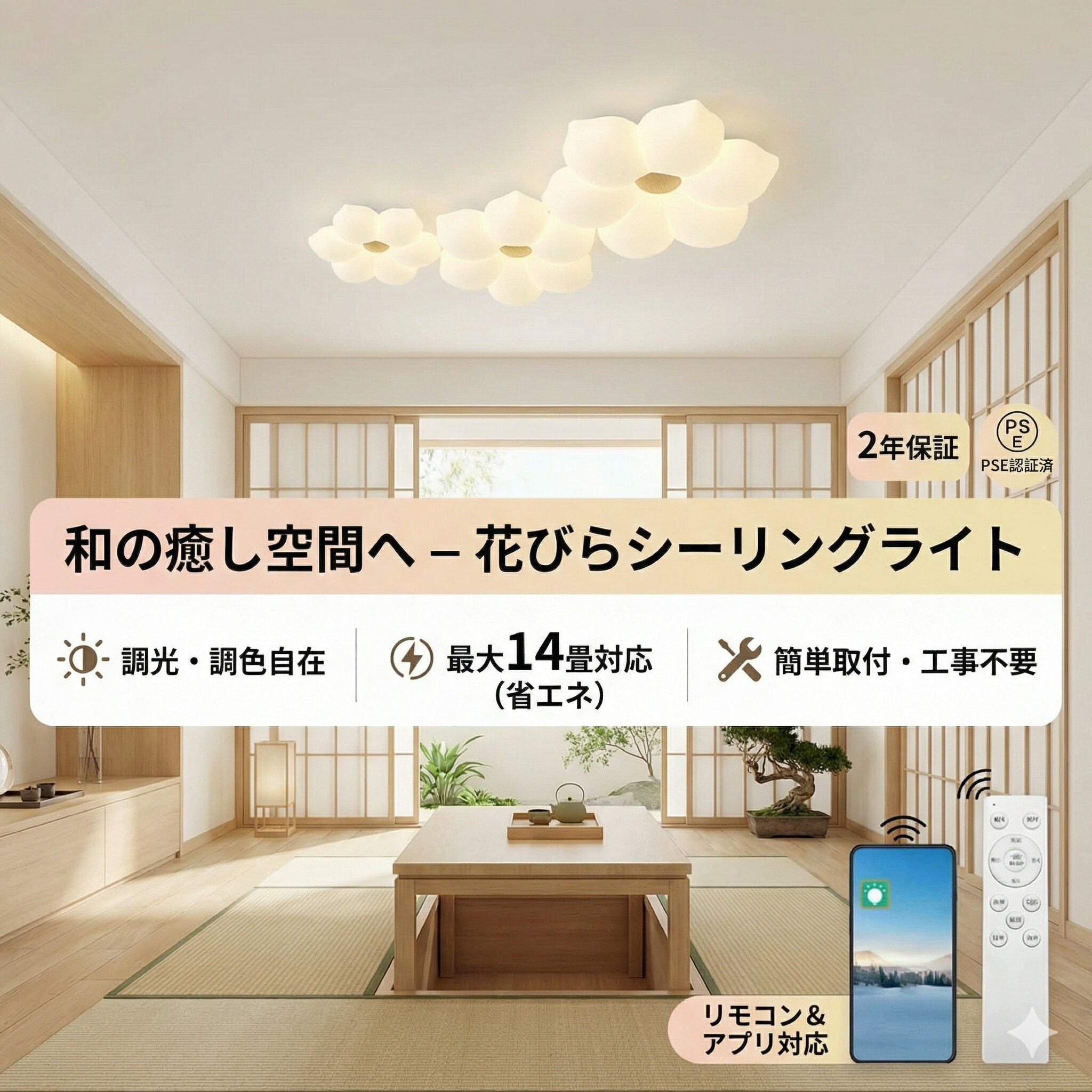 シーリングライトおしゃれお花可愛い...
