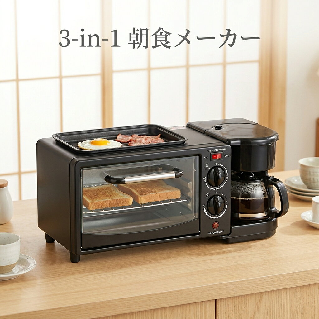 楽天市場】モーニングトリオ トースター コーヒーメーカー 目玉焼き 1