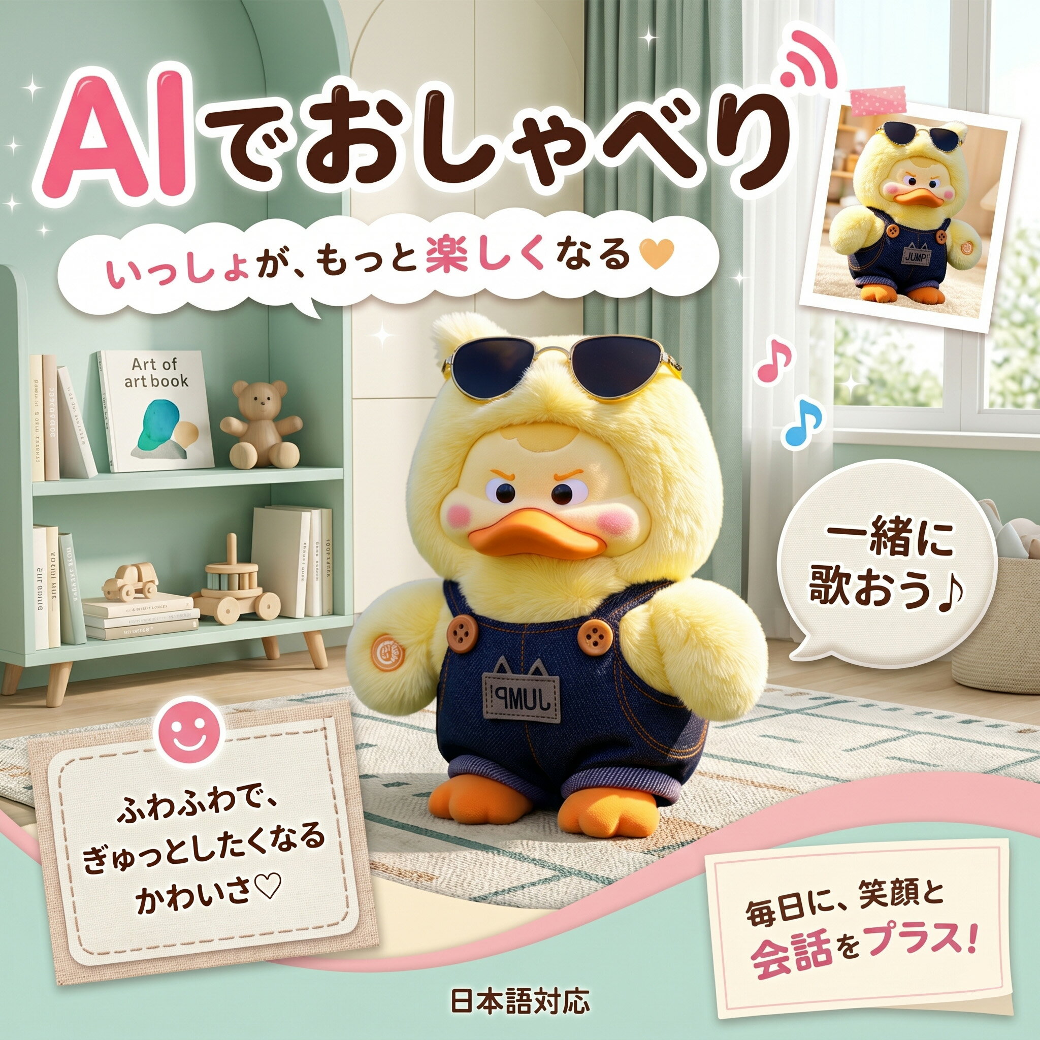 Rakuten - 【2026最新款】【限定P10倍★送料無料】AIロボット AIペット 電子ペット しゃべる ぬいぐるみ おもちゃ 知育玩具 英語 学習 癒しグッズ プレゼント 子供 誕生日 クリスマス ChatGPT対応 スマホ連動 手のひらサイズ 次世代AIペット しゃべる 66言語対応 一人暮ら