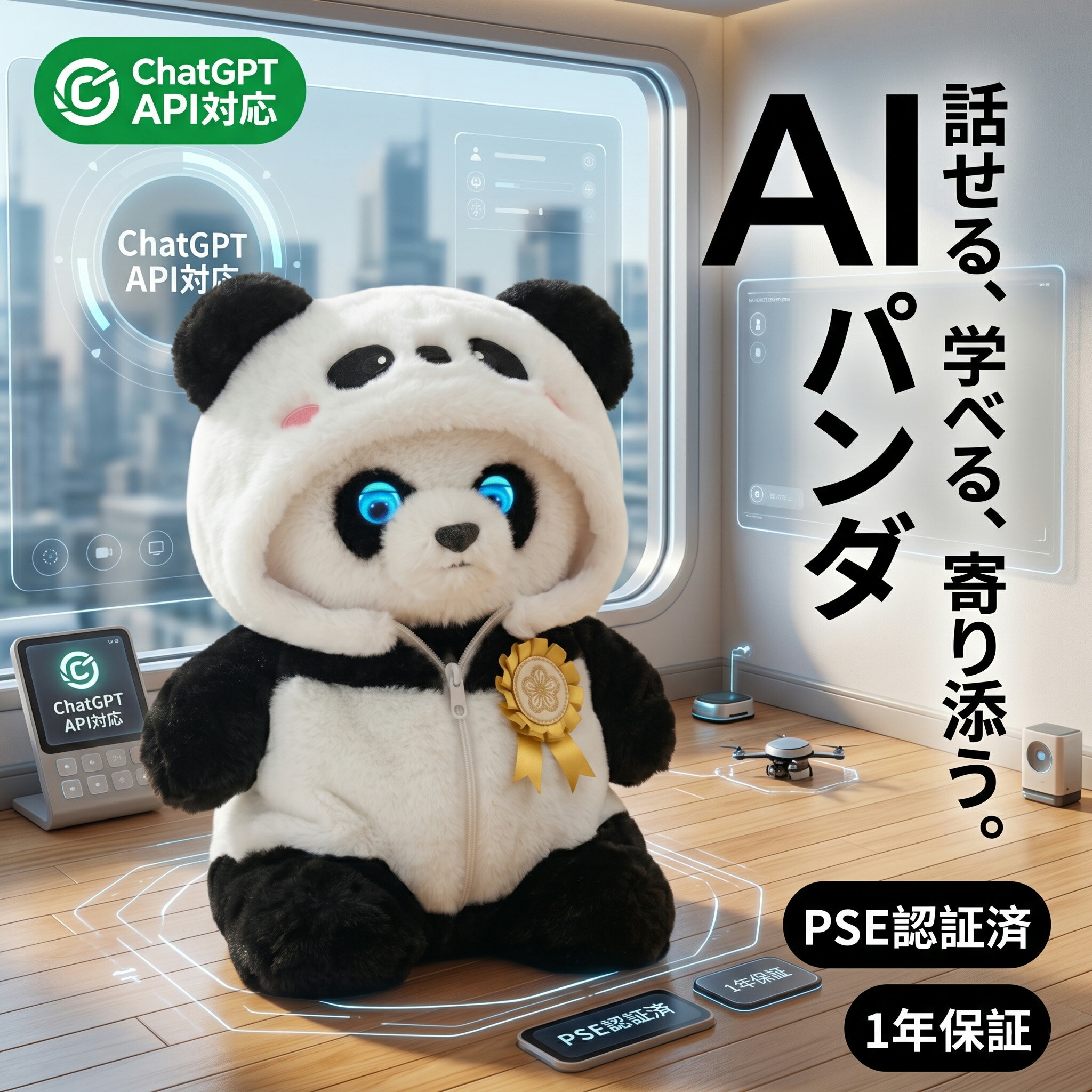 Rakuten - 【最新 AIペット】【月額無料★2026最新款】AIロボット AIペット 電子ペット しゃべる ぬいぐるみ おもちゃ 知育玩具 英語 学習 癒しグッズ プレゼント 子供 誕生日 クリスマス ChatGPT対応 スマホ連動 手のひらサイズ 次世代AIペット しゃべる 66言語対応 一人暮ら