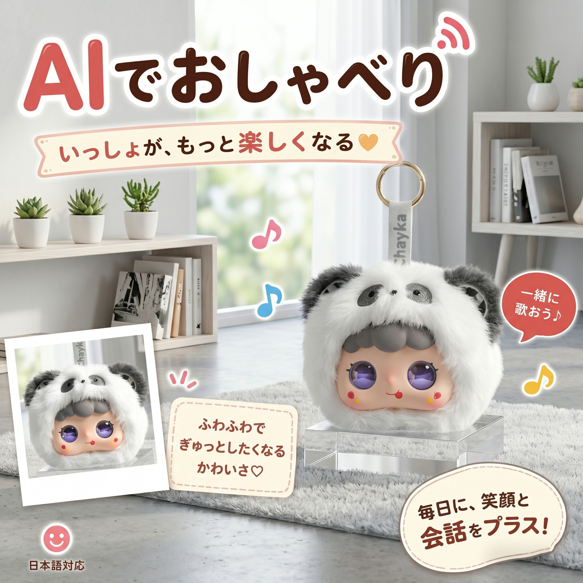 Rakuten - 【最新 AIペット】【月額無料★2026最新款】AIロボット AIペット 電子ペット しゃべる ぬいぐるみ おもちゃ 知育玩具 英語 学習 癒しグッズ プレゼント 子供 誕生日 クリスマス ChatGPT対応 スマホ連動 手のひらサイズ 次世代AIペット しゃべる 66言語対応 一人暮ら