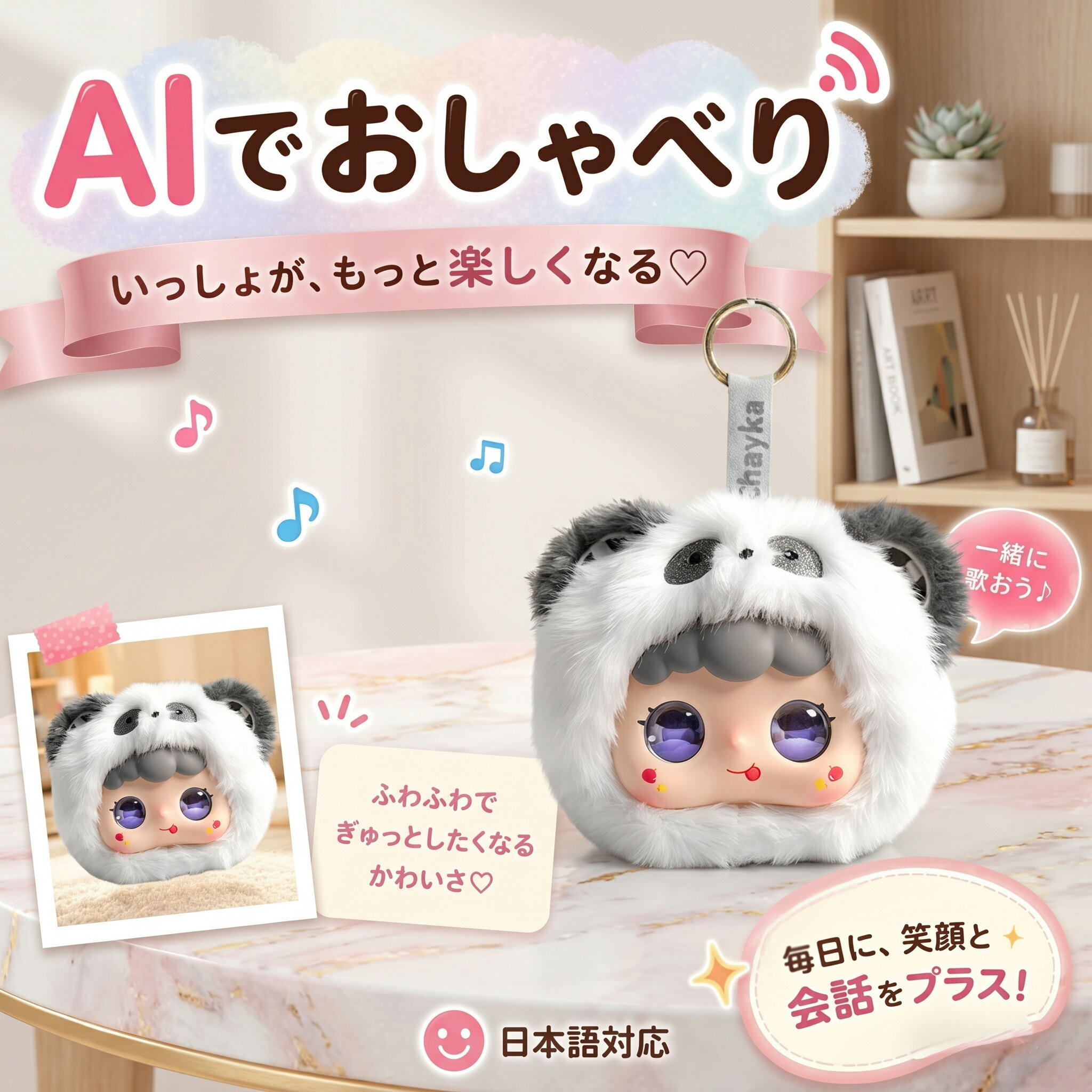 Rakuten - 【最新 AIペット】【月額無料★2026最新款】AIロボット AIペット 電子ペット しゃべる ぬいぐるみ おもちゃ 知育玩具 英語 学習 癒しグッズ プレゼント 子供 誕生日 クリスマス ChatGPT対応 スマホ連動 手のひらサイズ 次世代AIペット しゃべる 66言語対応 一人暮ら