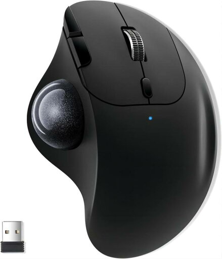Ewin トラックボールマウス Bluetooth&2.4GHz両対応 3台同時接続 トラックボール 【NEWモデル】 ワイヤレス 親指 静音タイプ 高精度 エルゴノミクス 瞬時接続 無線マウス 7ボタン 進む/戻るボタ Ewin トラックボールマウス Bluetooth&2.4GHz両対応 3台同時接続 トラックボール 【NEWモデル】 ワイヤレス 親指 静音タイプ 高精度 エルゴノミクス 瞬時接続 無線マウス 7ボタン 進む/戻るボタ