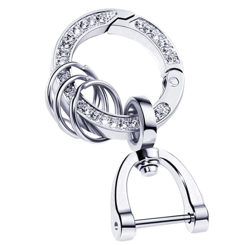 [MKMC] キーホルダー キーリング レディース キラキラ デザイン リング 車 家 自転車 鍵 対応