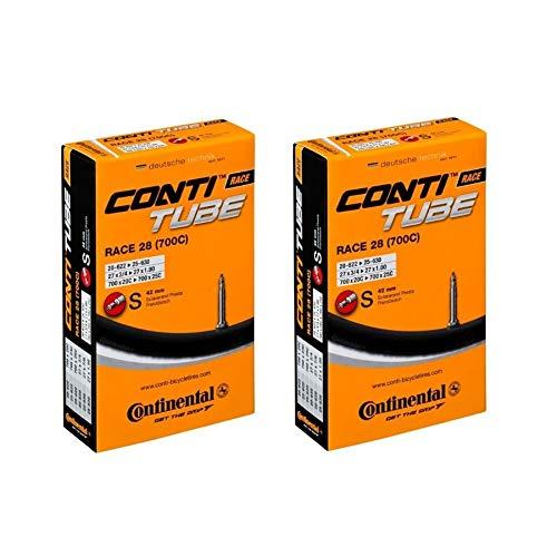 2本セット コンチネンタル(Continental) チューブ Race28 700×20-25c 仏式 42mm [並行輸入品]