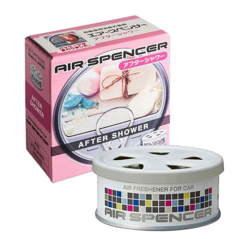 エアースペンサー(Air Spencer)栄光社 車用 芳香消臭剤 エアースペンサー カートリッジ 置き型 詰め替え用 アフターシャワー40g A22 ブルー
