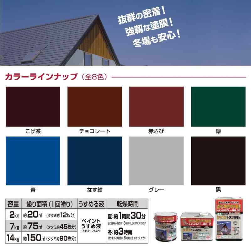 ニッペ 油性塗料 高耐久シリコントタン屋根用