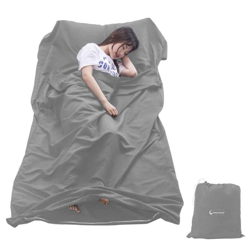 [CYCLETRACK] インナーシーツ シュラフ トラベルシーツ 寝袋 封筒型 軽量 210cm*115cm 肌触り良い 旅行/列車/ホテル用/車中泊/キャンプ/アウトドア 防災用品 地震対策災害 室内兼用 コンパクト収納