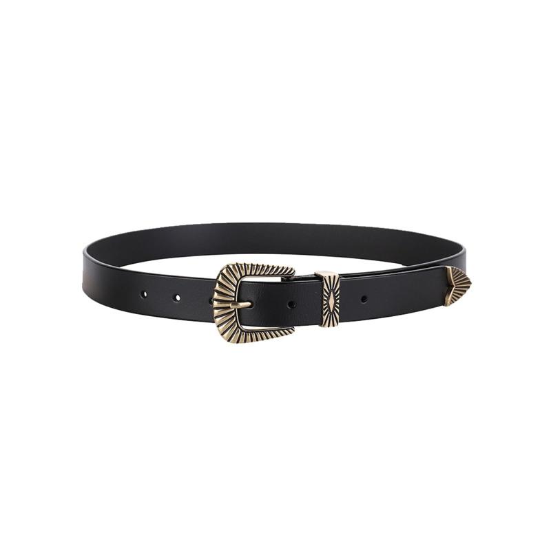 ENJOLT ベルト ウエスタンベルト レディース 本革 レディースベルト レザー レトロ レジャー ファッシ..