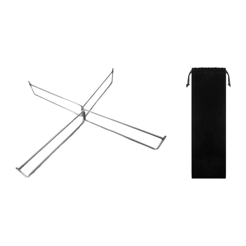 T Tooyful 折りたたみ式クーラースタンド アイスボックスホルダー ユニバーサルポータブル クーラーホルダー ステンレススチール製 クーラーボックス スタンド ウォータースタンド 荷物置き