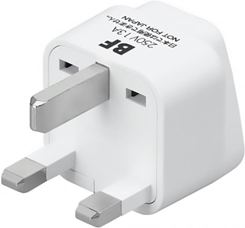 ヤザワコーポレーション 海外専用 変換プラグ BFタイプ ホワイト KP5