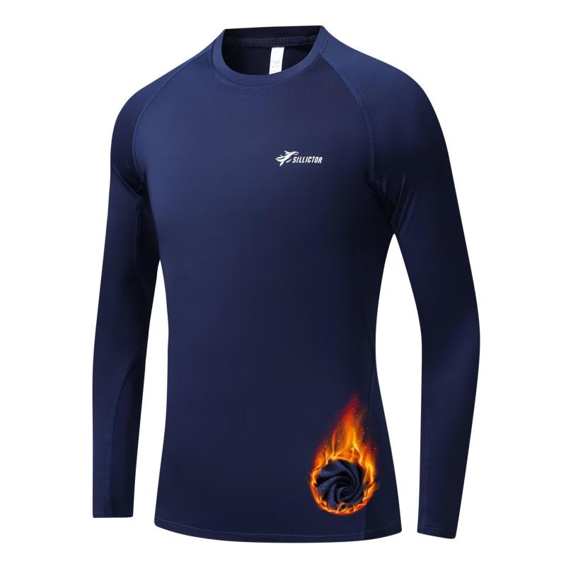 [Sillictor] 裏起毛 スポーツインナー キッズ コンプレッションウェア スポーツ アンダーシャツ 野球 サッカー スキー インナーウェア [通気速乾・防寒保温] 秋冬