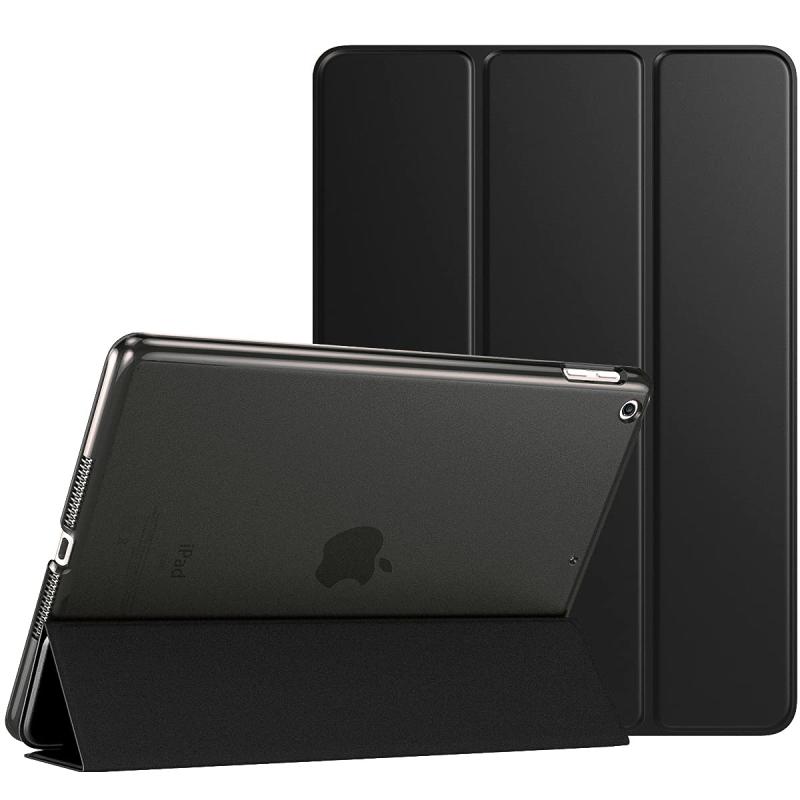 iPad 9世代 ケース iPad 9 2021 iPad 8 2020 iPad 10.2 ケース 2019 TiMOVO ipad 第9世代/第8世代/第7世代 ケース 10.2インチ 半透明 ハードカバー PUレーザー 開閉式 三つ折り スタンド