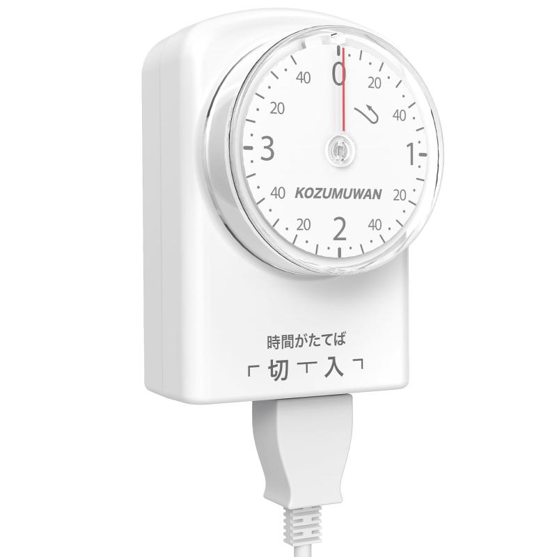 乐天商城 - 電源 タイマー コンセント 水槽 15分単位設定 ダイヤルタイマー 3時間40分形 繰り返し ホワイト 直結式 照明 タイマー オフタイマー コンセント 省エネ対策 屋内用 インドア 室内 トラッキン