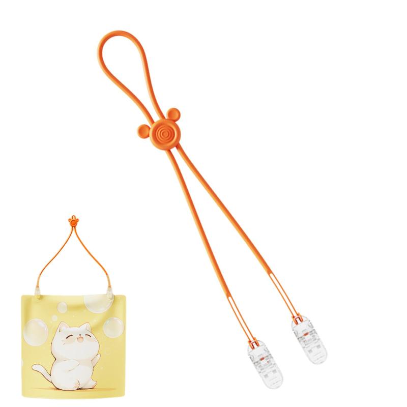 BLOOPIC よだれかけホルダー ナプキンクリップ 調節可能なシリコン ナプキン クリップ 紛失防止 落下防..