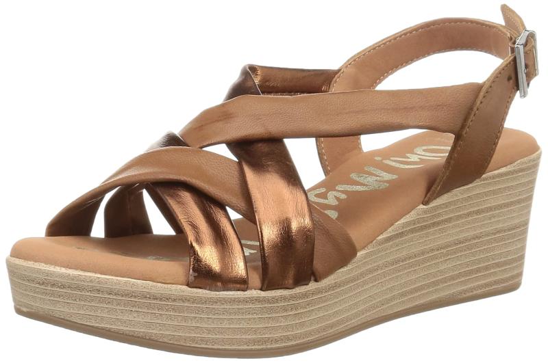 乐天商城 - [オーマイサンダル] サンダル クロスデザインウェッジサンダル レディース OHMYSANDALS 4473