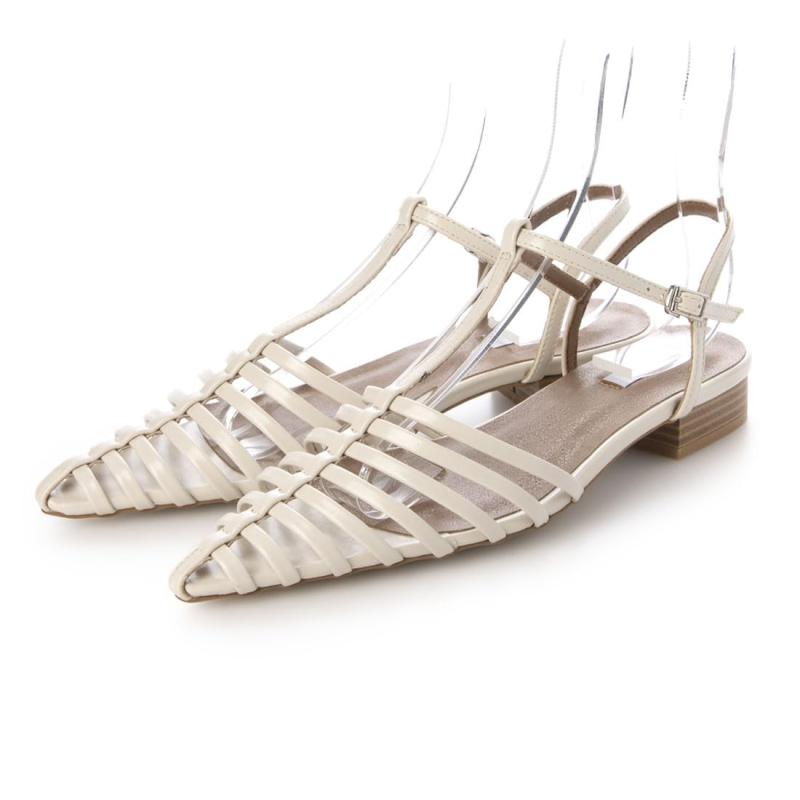 [イーボル] サンダル Tストラッフポインテッドサンダル レディース IW5374