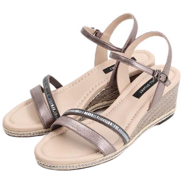 [ジルスチュアート シュー] ウェッジサンダル アンクルストラップウェッジサンダル6622 レディース 6622