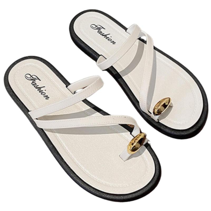 [Nestkanina] サンダル レディース シンプル かわいい ラウンドトゥ コンフォート ビーチ ベーシック 歩きやすい 履きやすい 美脚 通勤 通学 旅行 SDL013