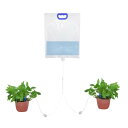 ateena 自動水やり機 水やり 自動 留守 旅行中 植物 自動給水器 観葉植物 大容量 5.2Lサイズ S字フック付き