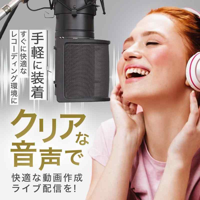 GRANPRO ポップガード ポップブロッカー マイクフィルタ 金属フィルター搭載 ノイズ防止【邦ロック音楽雑誌GIGS掲載モデル】(リザード)