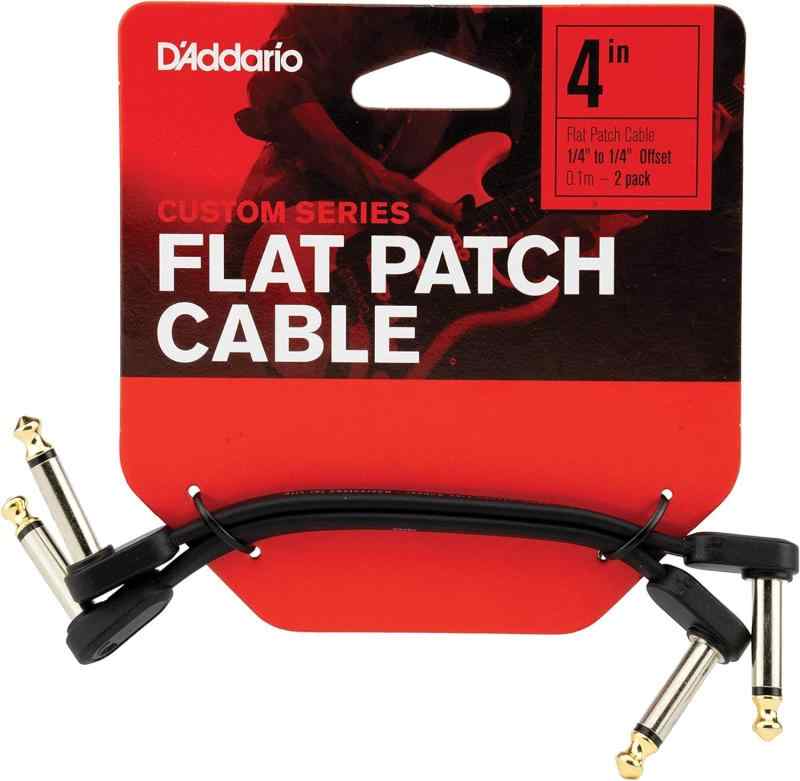 D'Addario ダダリオ パッチケーブル (シールドケーブル) Flat Patch Cable