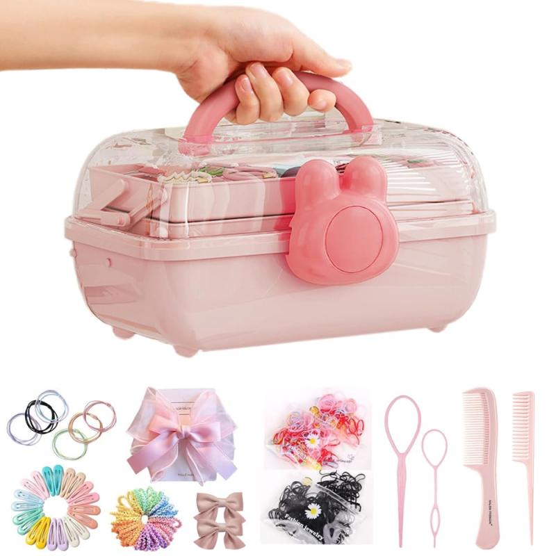 GALSANG 女の子 ヘアクリップ ヘアピン ヘアアクセサリー ヘアゴム プレゼント 豪華ヘアアクセサリーセット キッズ 小学生 子供用 リボン 髪留め 髪飾り 御祝い 誕生日 クリスマス プレゼント