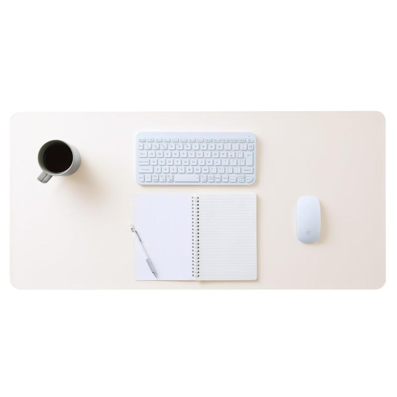 エレコム デスクマット 大型マウスパッド 900mm×430mm マウス対応 滑り止め レザー 片面