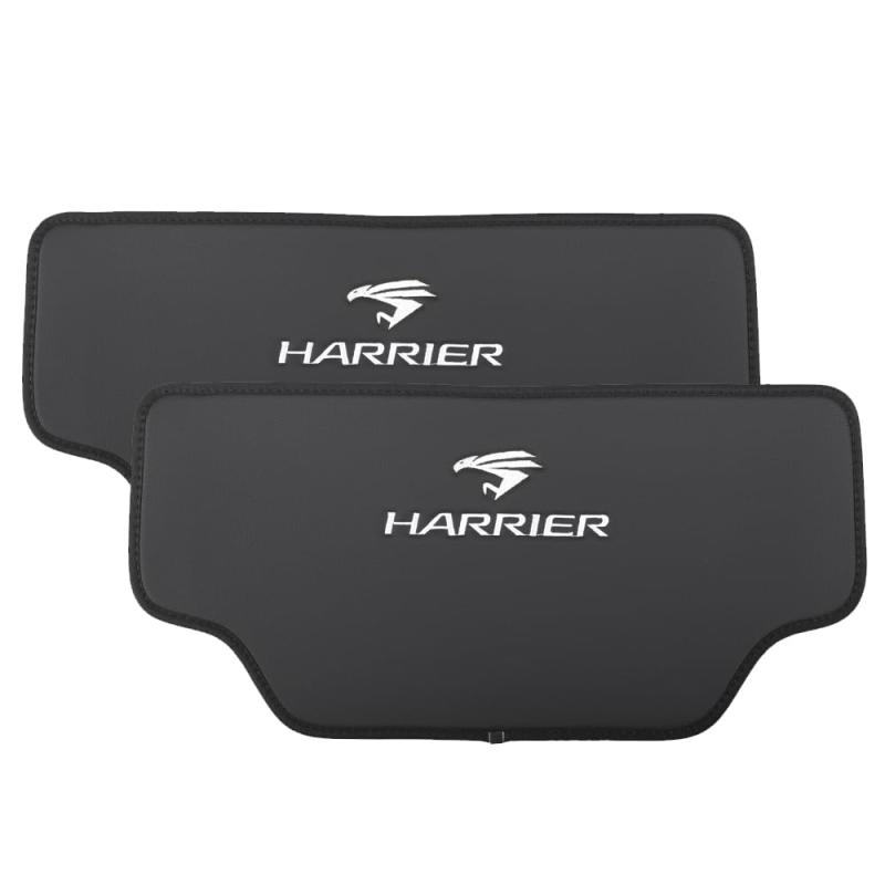 SAWAKAKI トヨタ 専用 キックガード シート バック レザーマット 座席後部 シートバックプロテクター 内装 汚れ防止 ロゴ付き