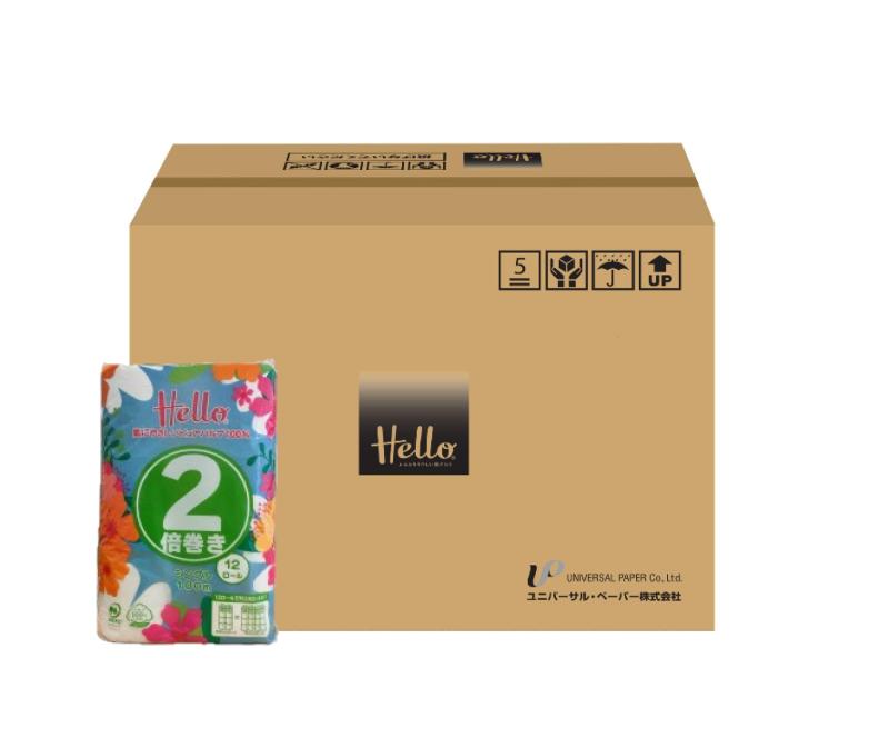 【ケース販売】ユニバーサル・ペーパー ハロー トイレットペーパー シングル/ダブル