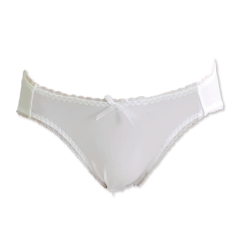 [VieCet] ヴィセ 綿混 ガールズ ショーツ 白 S~5L 大きいサイズ オフホワイト 1枚 3枚組 無地 リボン 女の子 ジュニア