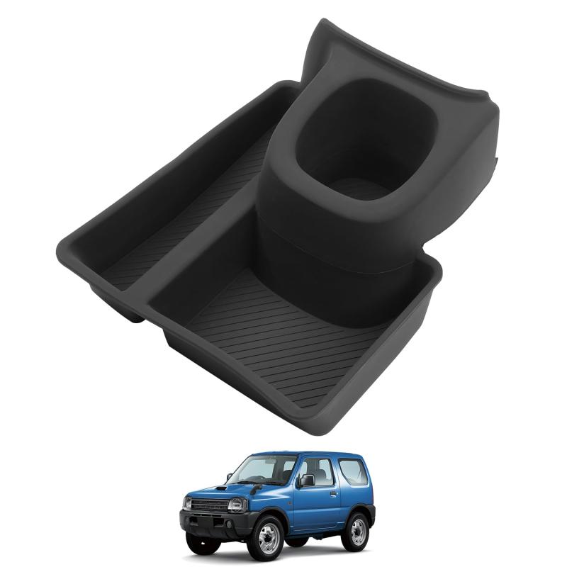 LIMSTYLE スズキ ジムニー JB64 JB74 車用 ドリンクホルダー 増設トレイ カップホルダー センターコンソール カード収納 収納トレイ 車種専用設計 オートマ用 JIMNY H30.7～ オートマ用 小物入れ 増(2.0)